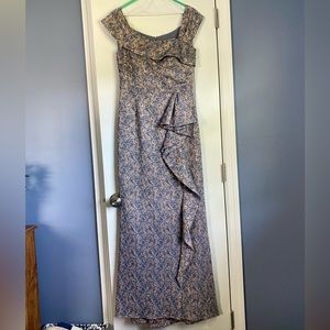 Rickie Freeman Teri Jon Jaquard Maxi Dress - MOB Dress WORN ONCE